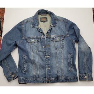 Women's Jean Denim Trucker Style Classic Jacket Blue Size L Northwest Territory